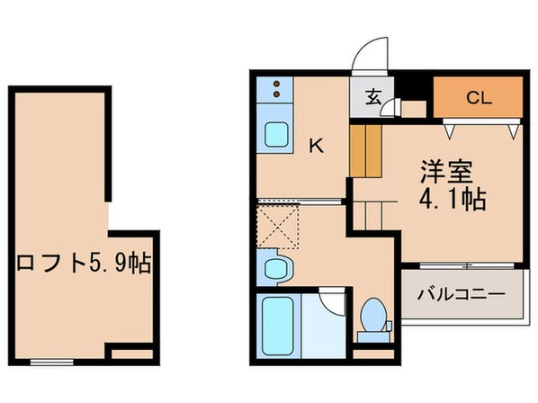 ウィステリアージュ塚口の物件間取画像